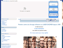 Tablet Screenshot of clinic-de-la-vision.com